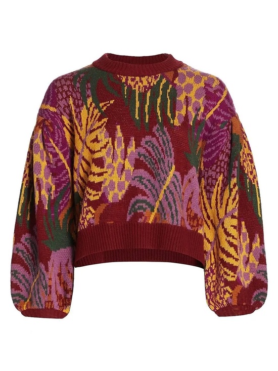 FARM Rio Sweaters - FARM Rio Graphic Jungle Sweater Size M